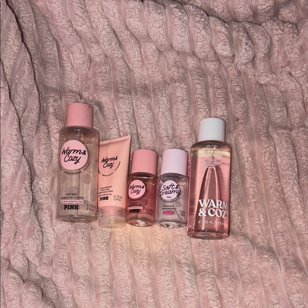 PINK Victoria's Secret Warm & Cozy Body Care Set - Pink